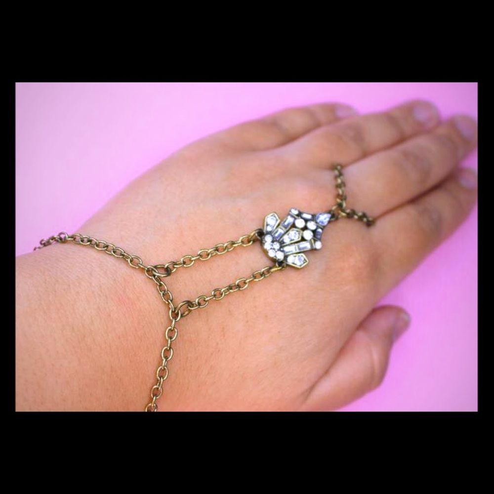 Crystal hand chain slave bracelet